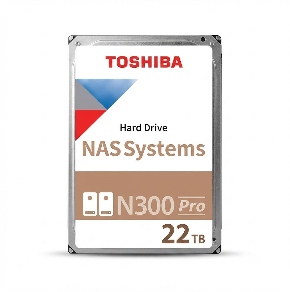 Disco Duro Toshiba N300 Pro, 22Tb, Sata 6.0 Gb/S,7200Rpm, 1024Mb Cache, 3.5