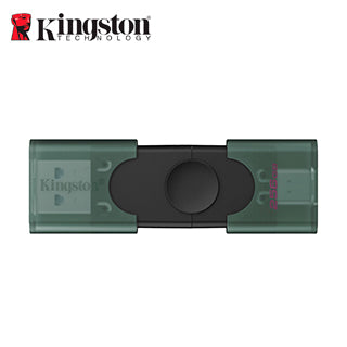 Memoria Flash Usb Kingston Datatraveler Duo, 128Gb Usb 3.2 Gen 1, Color Negro Mate