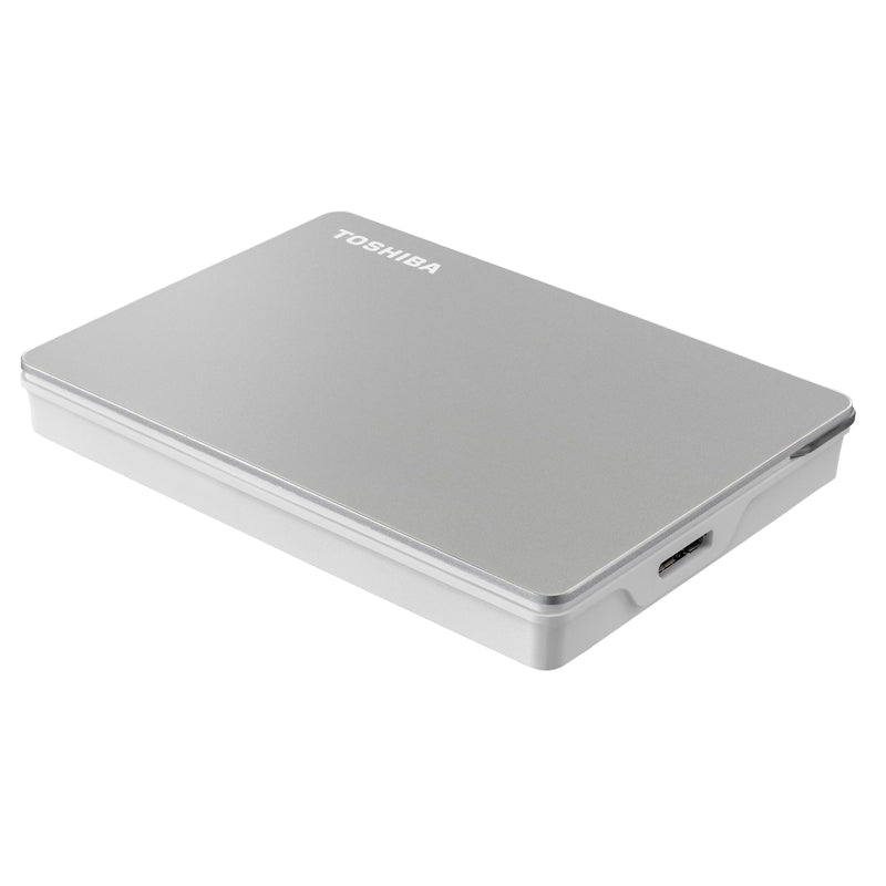Disco Duro Externo Toshiba Portil Canvio Flex, 2 Tb, Usb 3.0 / 2.0, Color: Plata.