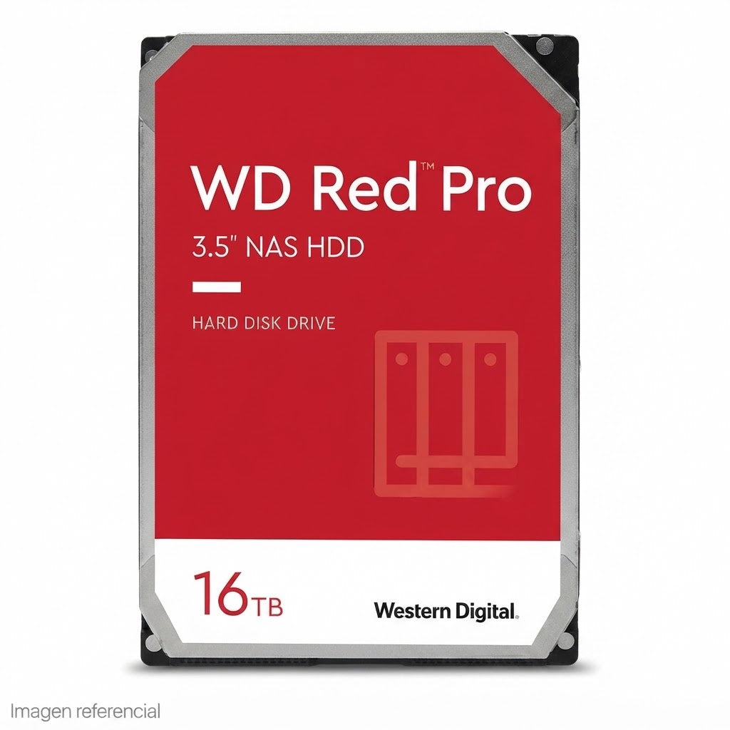 Disco Duro Western Digital Red Pro Nas, Wd161Kfgx, 16Tb, Sata, 7200Rpm, 3.5, Cache 5