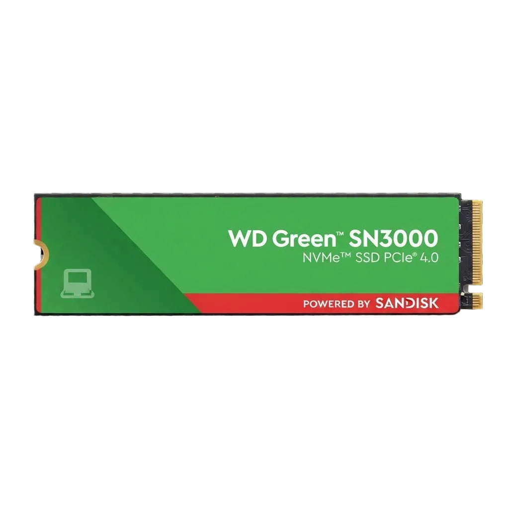 Unidad En Estado Solido Wd Green Sn3000 Nvme 1Tb M.2 2280, Pcie Gen 4.0 X4, Nvme