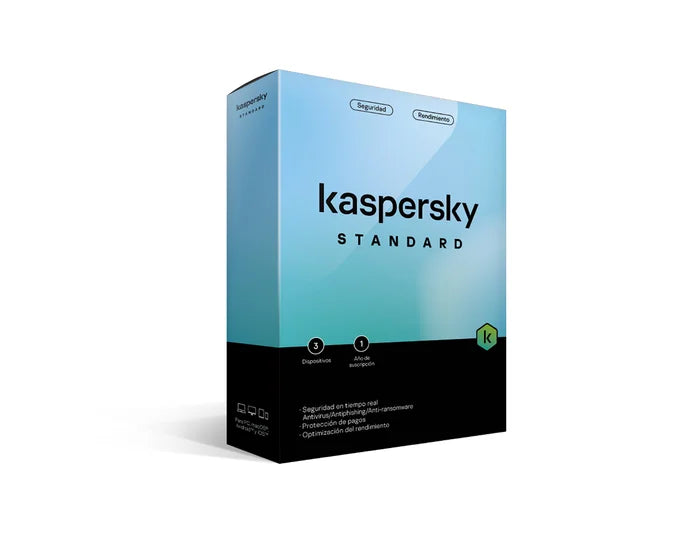 ANTIVIRUS KASPERSKY STANDAR PARA 1 PC - 1 AÑO DE VIGENCIA