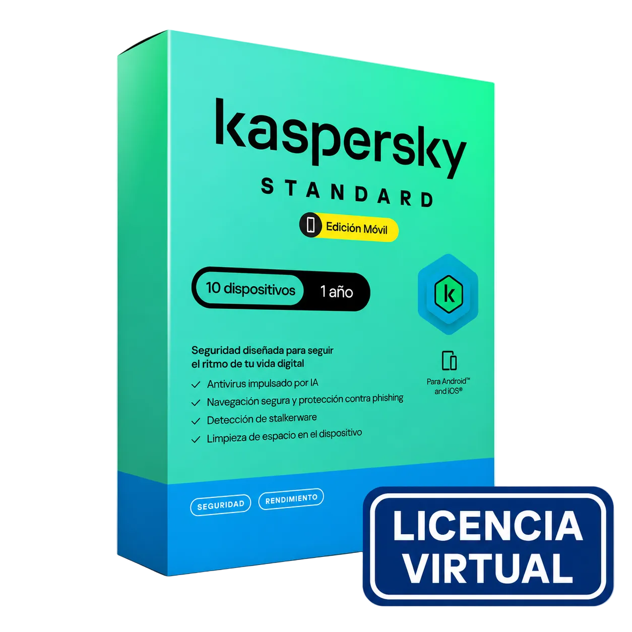 Antivirus Kaspersky Standard, Para 10 Pcs, Lic 1 Año, Producto Virtual.