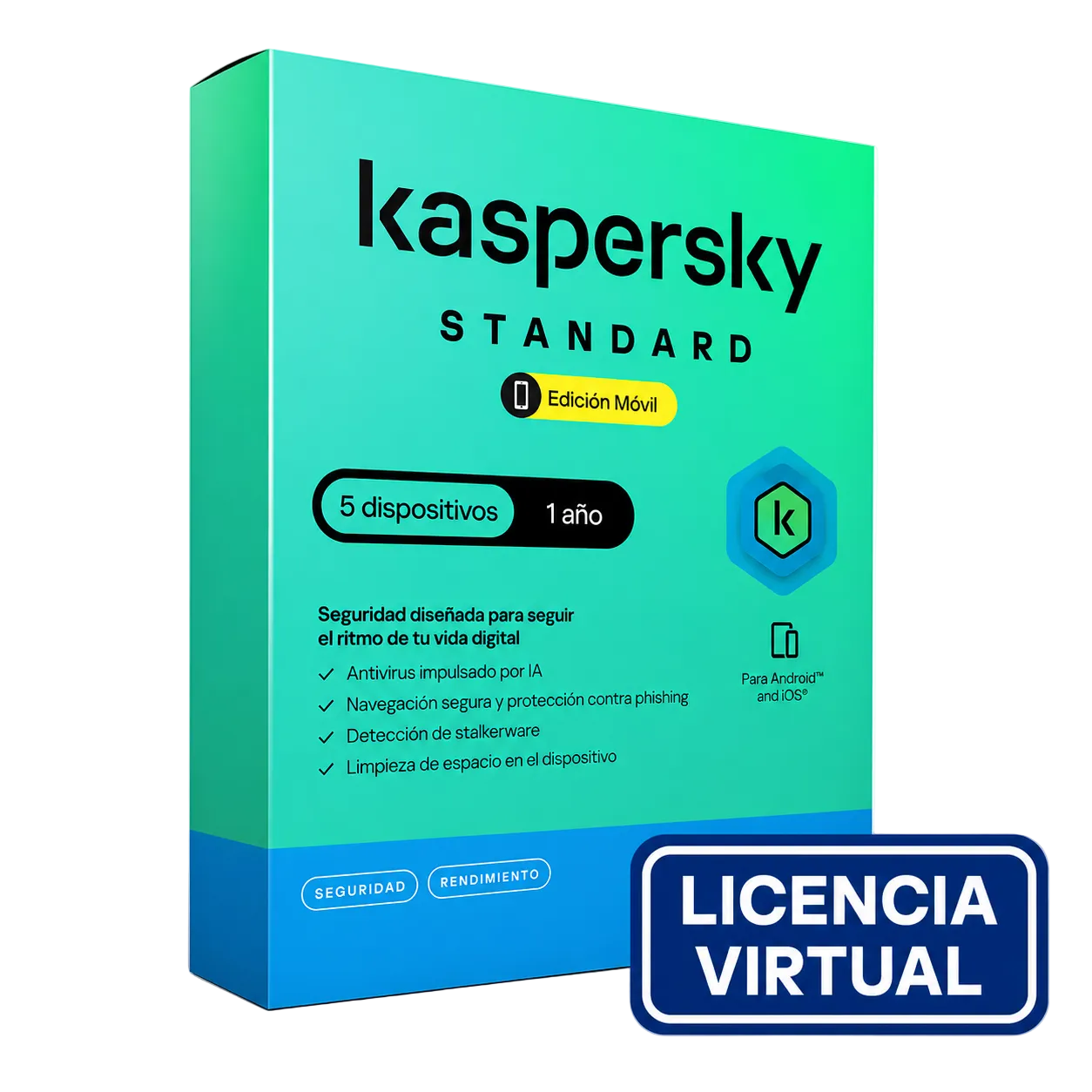 Antivirus Kaspersky Standard, Para 5 Pcs, Lic 1 Año, Producto Virtual.
