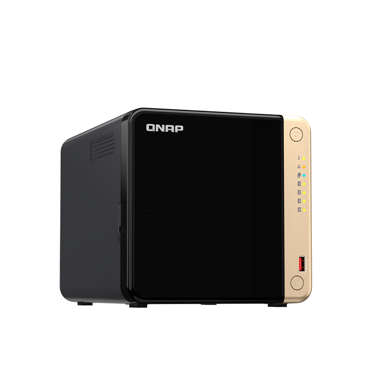 Servidor Nas Qnap Ts-464-8G, Celeron N5095 4C/2.9Ghz, 8Gb Ddr4 / Bahias: 4 X 3.5 Sat