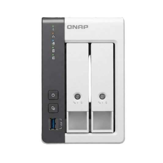 Servidor Nas Qnap Ts-216G, Arm Cortex A55 4C/2Ghz, 4Gb Ram (On-Board), Bahias: 2X3.5