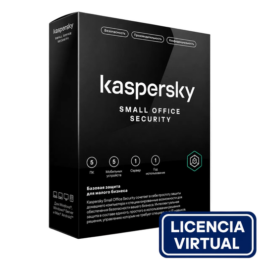 Software Kaspersky Small Office Security, Para 50Pcs, Licencia 1 Año, Producto Virtual.