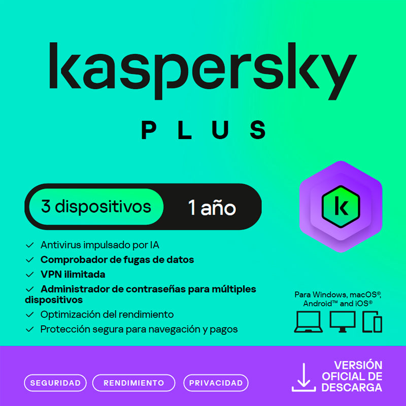 Kaspersky Plus 3Pc 1Y