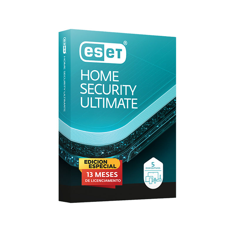 Software Eset Home Security Ultimate Para 5 Pcs, Edicion Especial (Licencia De 13 Mes