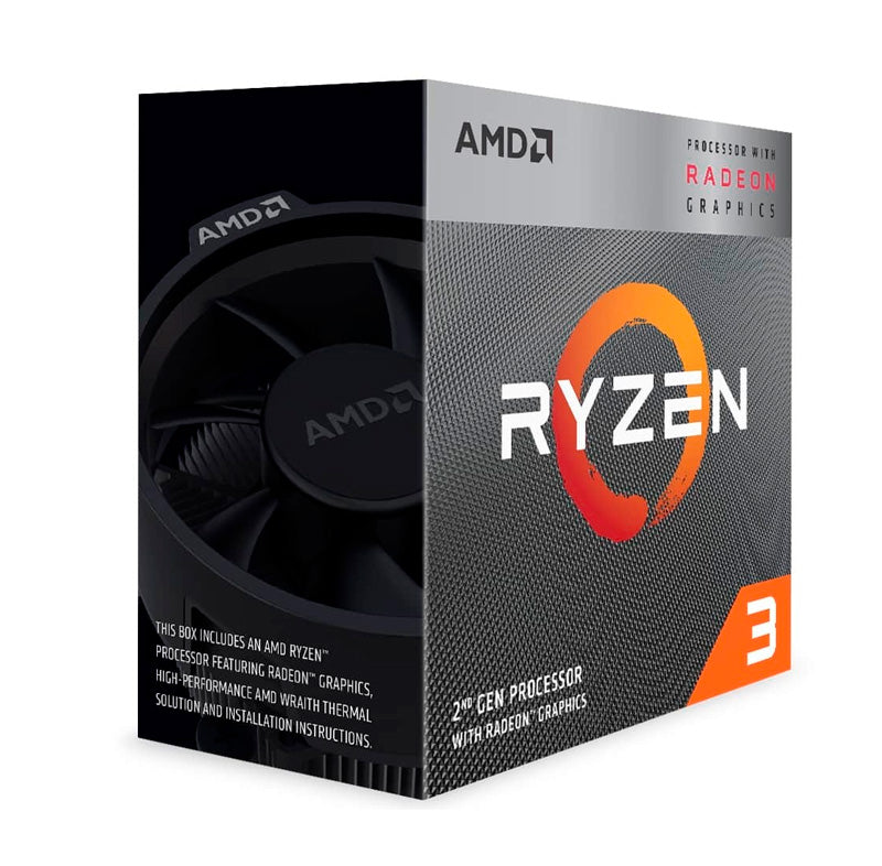 Procesador Amd Ryzen 3 3200G, 3.60Ghz, 4Mb L3, 4 Core, Am4, 14Nm, 65 W