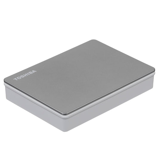 Disco Duro Externo Toshiba Portil Canvio Flex, 4 Tb, Usb 3.0 / 2.0, Color: Plata.