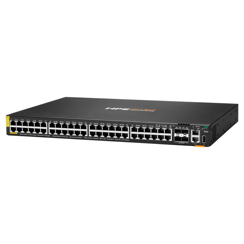 Switch Hpe Aruba Networking Cx 6200F 48G Class-4 Poe 4Sfp+, Capacidad Poe: 740W