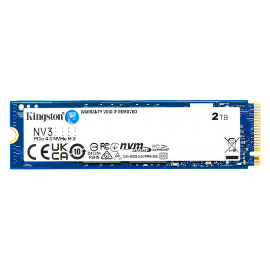 Unidad En Estado Solido Kingston 2000Gb Nv3 Pcie 4.0 Nvme M.2 Ssd